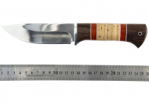 Нож Окский Сом ст.65х13 ЭКСПО рукоять граб, вставка (4867)