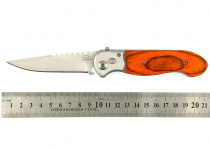 Нож складной ручка дерево 20см А563