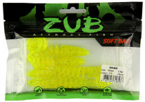 Приманка ZUB-SHAD  90мм-5шт, (цвет 310) желтый с блестками