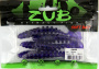 Приманка ZUB-SHAD 100мм-4шт, (цвет 610) фиолетовый с блестками