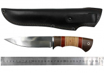 Нож Окский Сокол ст.65х13 ЭКСПО рукоять граб, вставка (4866)