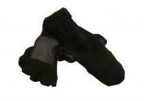 Перчатки-варежки утепленные бежевые,черные