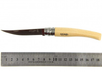 Нож филейный Opinel №8, нерж. сталь, рукоять бук (000516)
